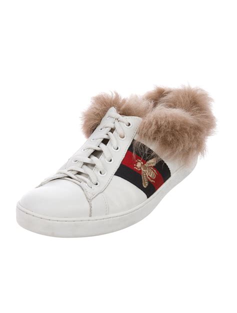 gucci ace sneakers resale|Gucci ace sneakers with fur.